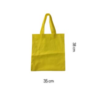 Bolsa Plana Amarilla Costura