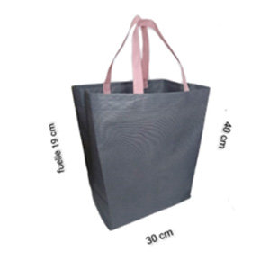 BOLSA CAJA GRIS ASA ROSA