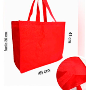 BOLSA XL ROJA GRABADA PIEDRA ASA MOCHILA