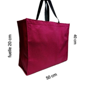 BOLSA XL VINO GRABADO AGUA ASA NEGRA